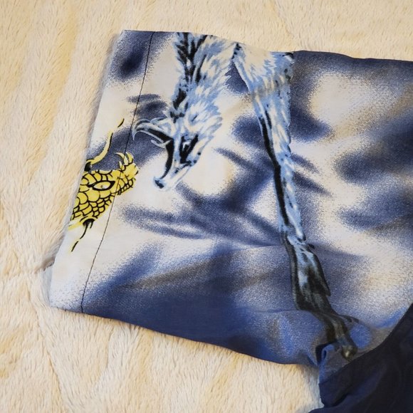 Dragon Eagle Button Shirt Size L Large VINTAGE Conspiracy - Picture 4 of 10